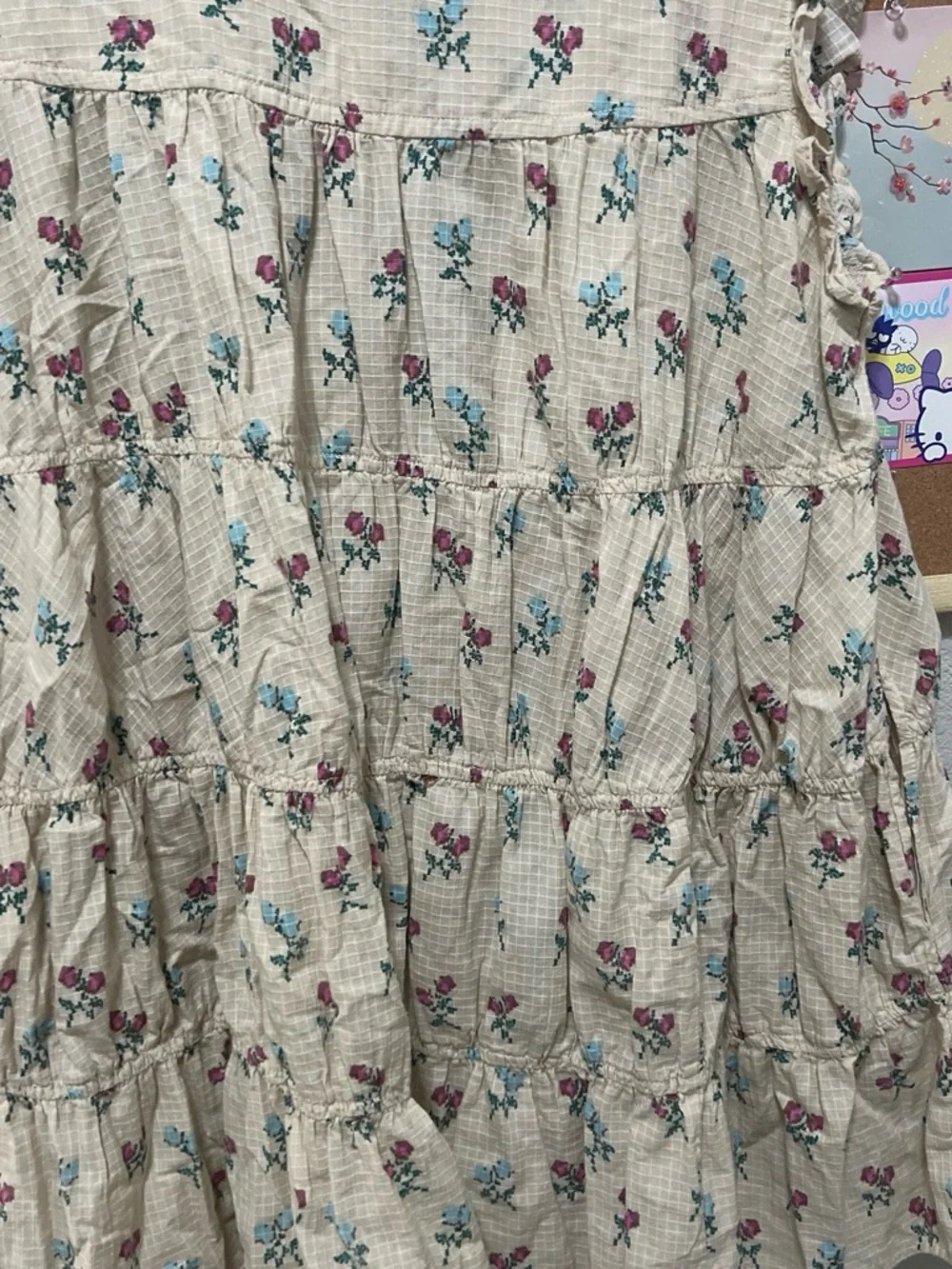 Free People Sundown mini Floral Tie-Front Dress